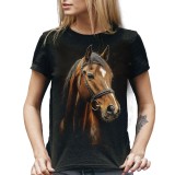 T SHIRT LADY DARK EMBER HORSE