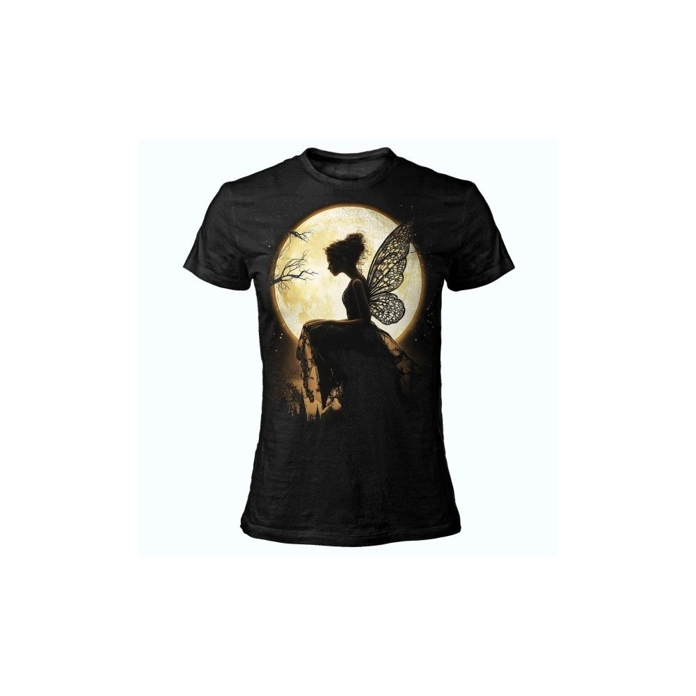T SHIRT LADY DARK EMBER MOON FAIRY