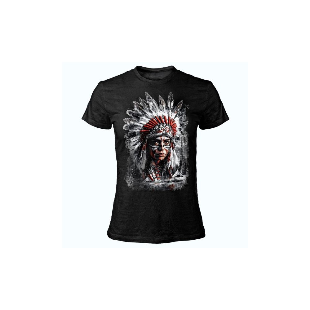 T SHIRT LADY DARK EMBER INDIAN CHIEF