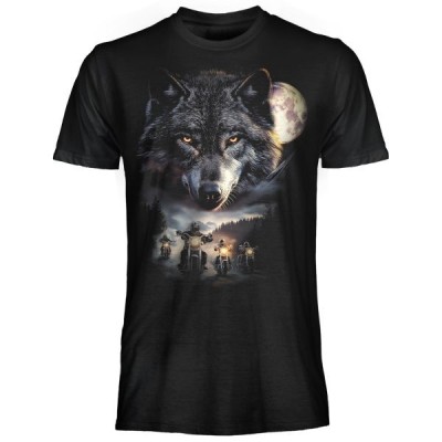 MAGLIA T SHIRT DARK EMBER LUPO MOTOCICLISTI