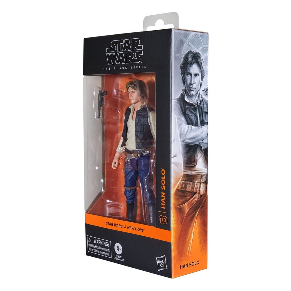 HASBRO STAR WARS EPISODE IV THE BLACK SERIES HAN SOLO ACTION FIGURE
