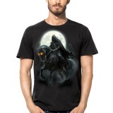 T SHIRT DARK EMBER SKELETON ON HORSE