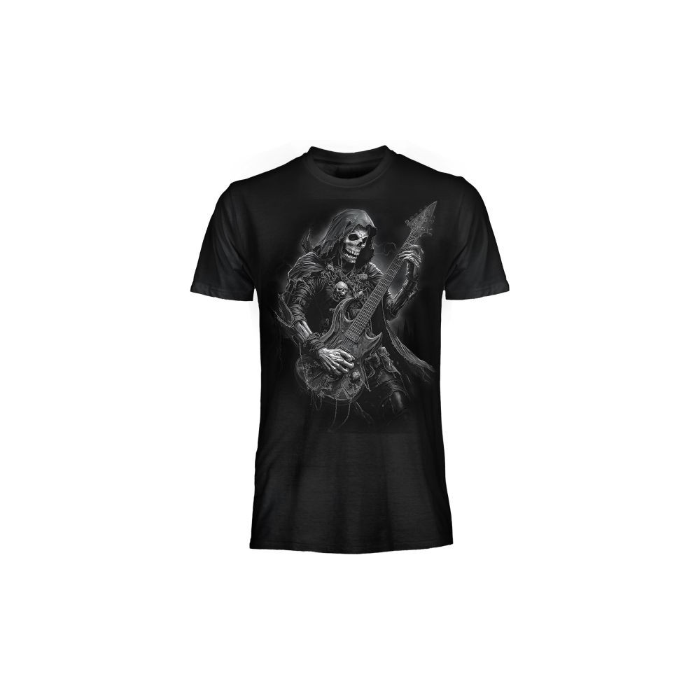 MAGLIA T SHIRT DARK EMBER SCHELETRO CHITARRISTA
