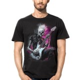 MAGLIA T SHIRT DARK EMBER SCHELETRO PUNK CHITARRISTA