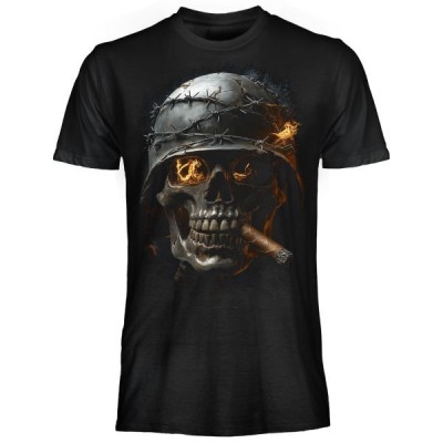 T SHIRT DARK EMBER SOLDIER SKULL