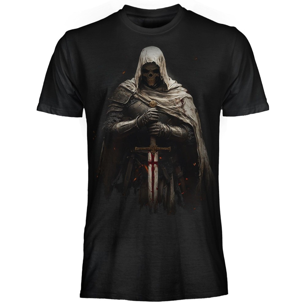 MAGLIA T SHIRT DARK EMBER SCHELETRO TEMPLARE