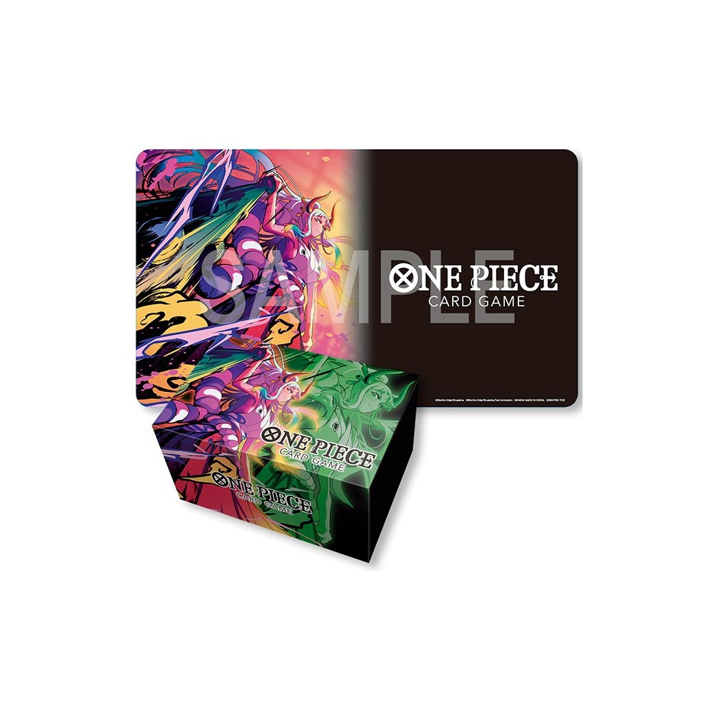BANDAI ONE PIECE CARD GAME YAMATO CARD CASE AND PLAYMAT