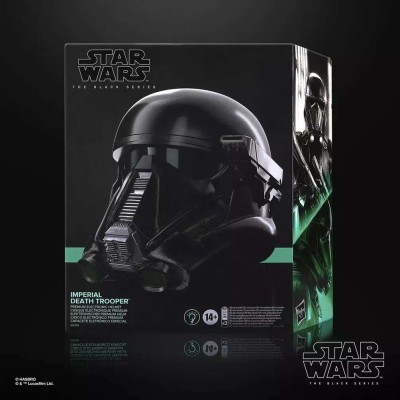 STAR WARS ELECTRONIC HELMET IMPERIAL DEATH TROOPER FULL SCALE CASCO 1/1 HASBRO