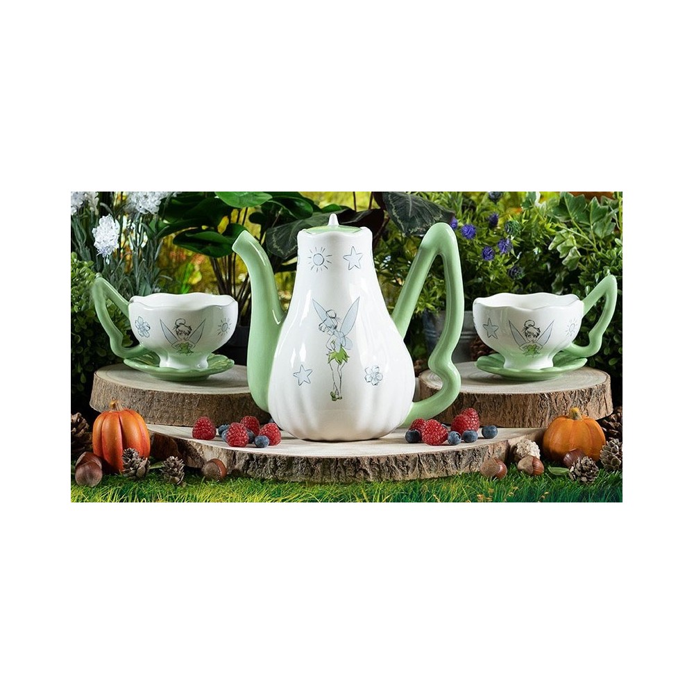 ABYSTYLE DISNEY PETER PAN TINKERBELL TEAPOT WITH CUPS SET