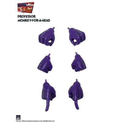 PREMIUM DNA TOYS EARTHWORM JIM PROFESSOR MONKEY-FOR-A-HEAD 28CM ACTION FIGURE