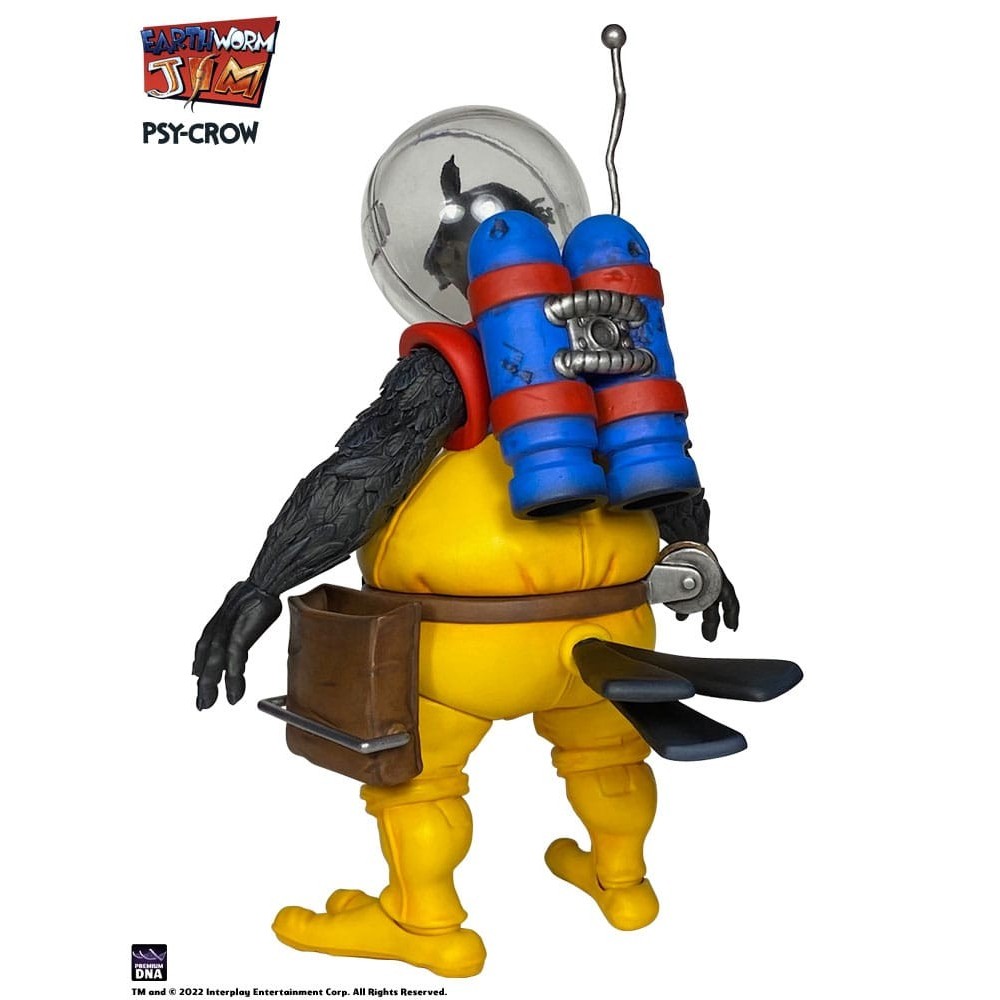 PREMIUM DNA TOYS EARTHWORM JIM PSY-CROW WAVE 1 ACTION FIGURE