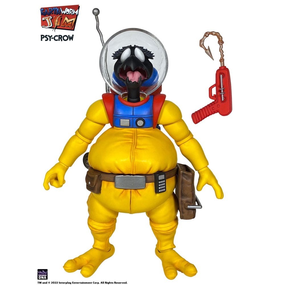 PREMIUM DNA TOYS EARTHWORM JIM PSY-CROW WAVE 1 ACTION FIGURE
