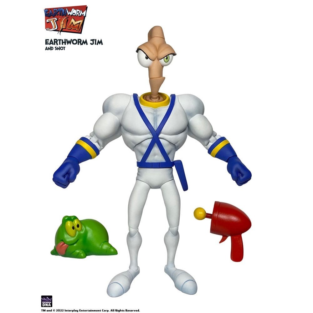 PREMIUM DNA TOYS EARTHWORM JIM AND SNOT WAVE 1 ACTION FIGURE