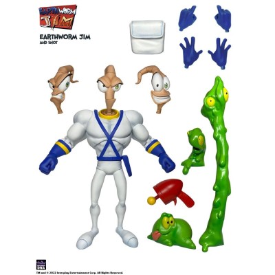 PREMIUM DNA TOYS EARTHWORM JIM AND SNOT WAVE 1 ACTION FIGURE