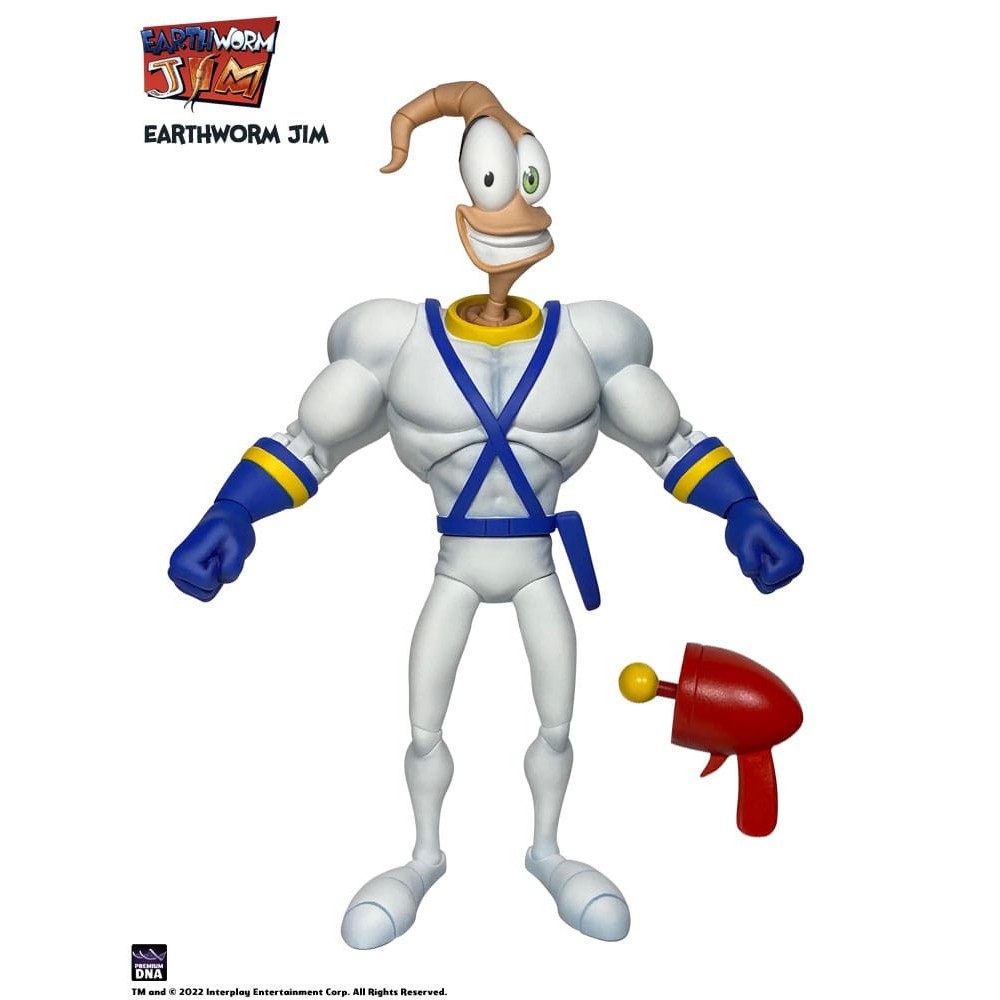 PREMIUM DNA TOYS EARTHWORM JIM AND SNOT WAVE 1 ACTION FIGURE