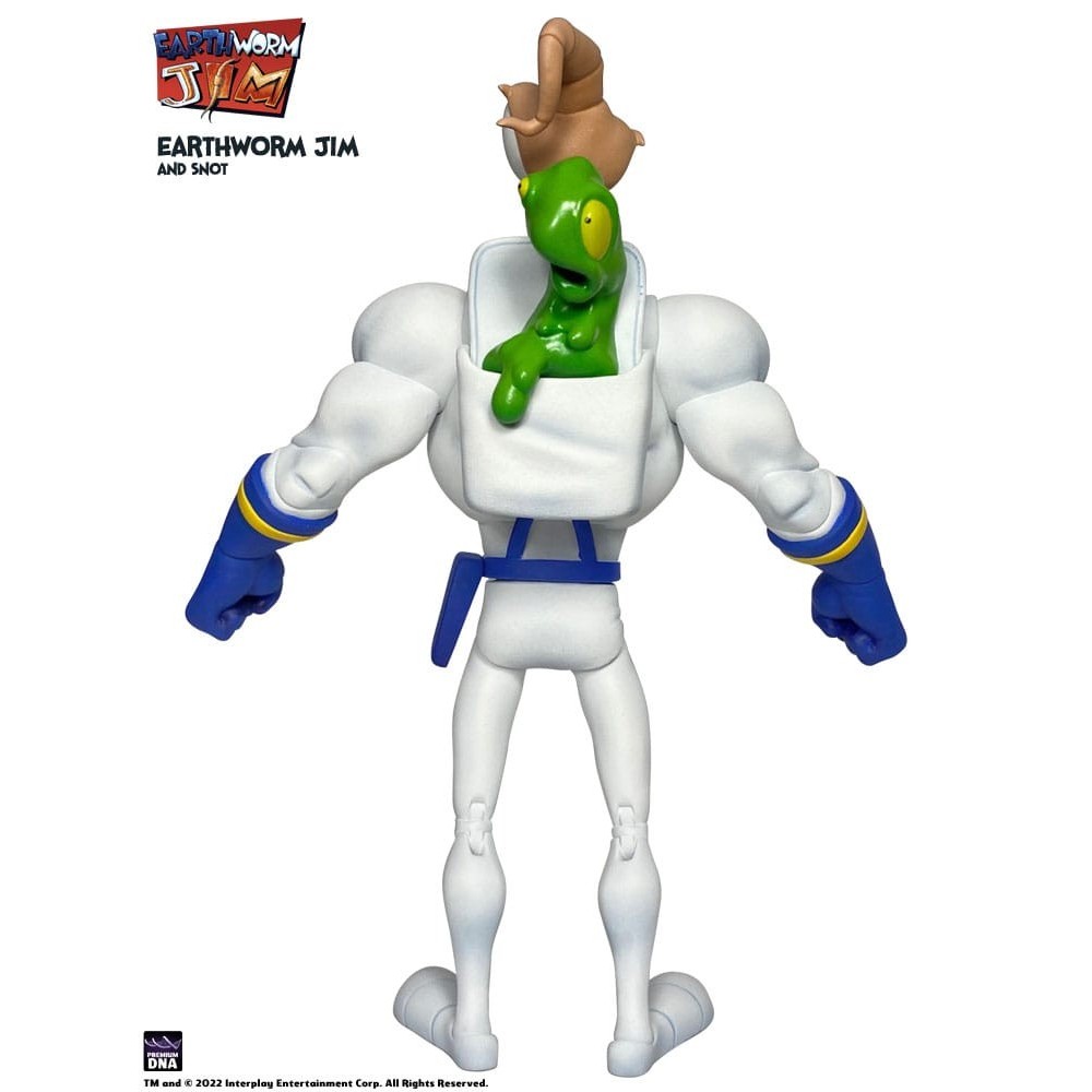 PREMIUM DNA TOYS EARTHWORM JIM AND SNOT WAVE 1 ACTION FIGURE