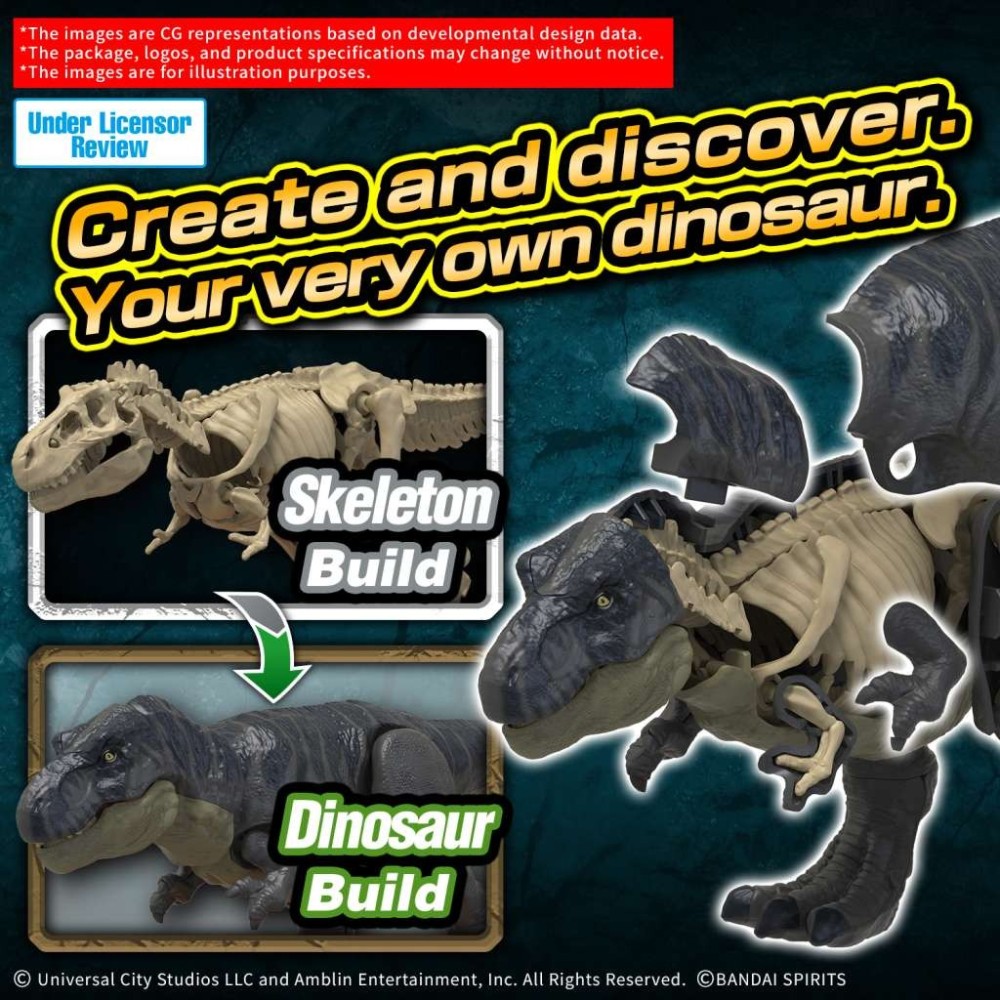 BANDAI PLANNOSAURUS JURASSIC WORLD REBIRTH T-REX PVC MODEL KIT