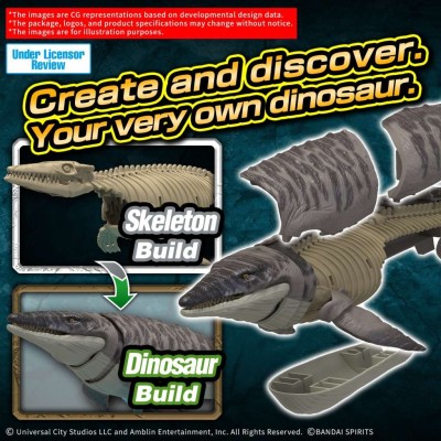 BANDAI PLANNOSAURUS JURASSIC WORLD REBIRTH MOSASAURUS PVC MODEL KIT