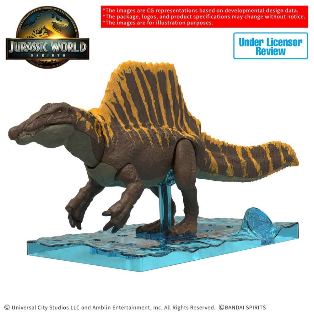 BANDAI PLANNOSAURUS JURASSIC WORLD REBIRTH SPINOSAURUS PVC MODEL KIT