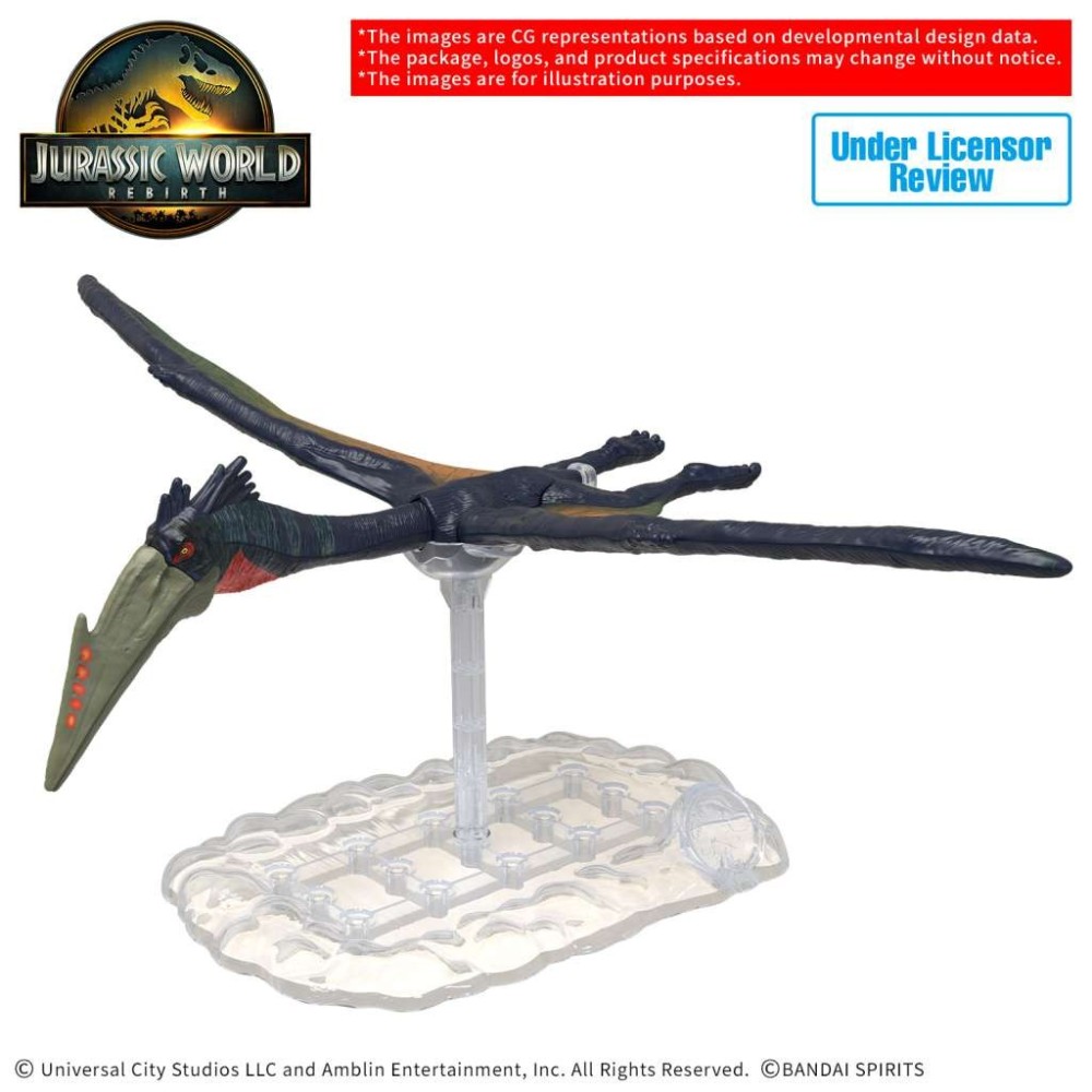 BANDAI PLANNOSAURUS JURASSIC WORLD REBIRTH QUETZALCOATLUS PVC MODEL KIT