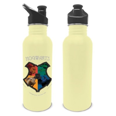 HARRY POTTER CASATE HOGWARTS BORRACCIA METALLO 700ML PYRAMID INTERNATIONAL