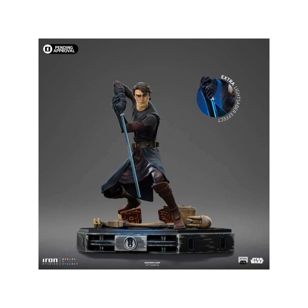 STAR WARS THE CLONE WARS ANAKIN SKYWALKER ART SCALE 1/10 STATUA FIGURE IRON STUDIOS