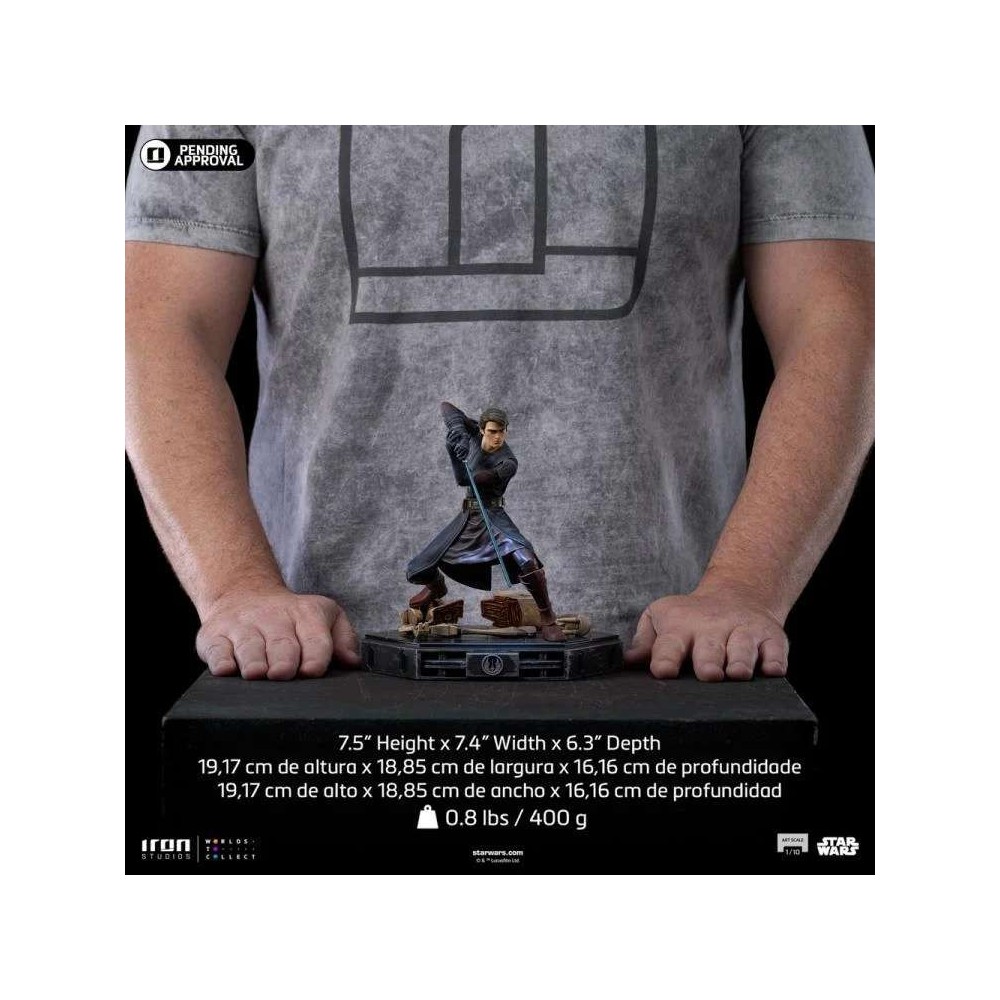 STAR WARS THE CLONE WARS ANAKIN SKYWALKER ART SCALE 1/10 STATUA FIGURE IRON STUDIOS