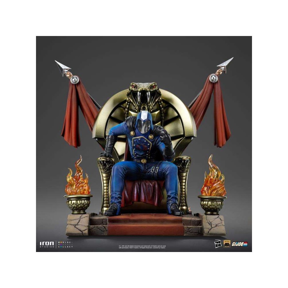 IRON STUDIOS G.I. JOE COBRA COMMANDER ART SCALE 1/10 RESIN STATUE FIGURE
