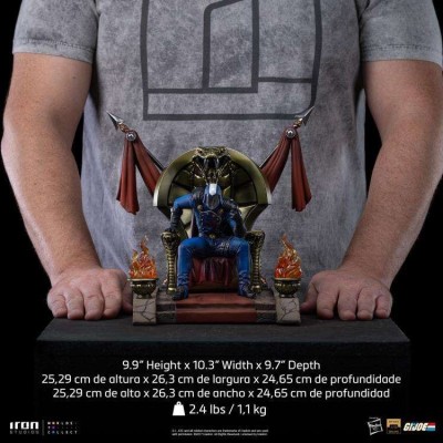 IRON STUDIOS G.I. JOE COBRA COMMANDER ART SCALE 1/10 RESIN STATUE FIGURE