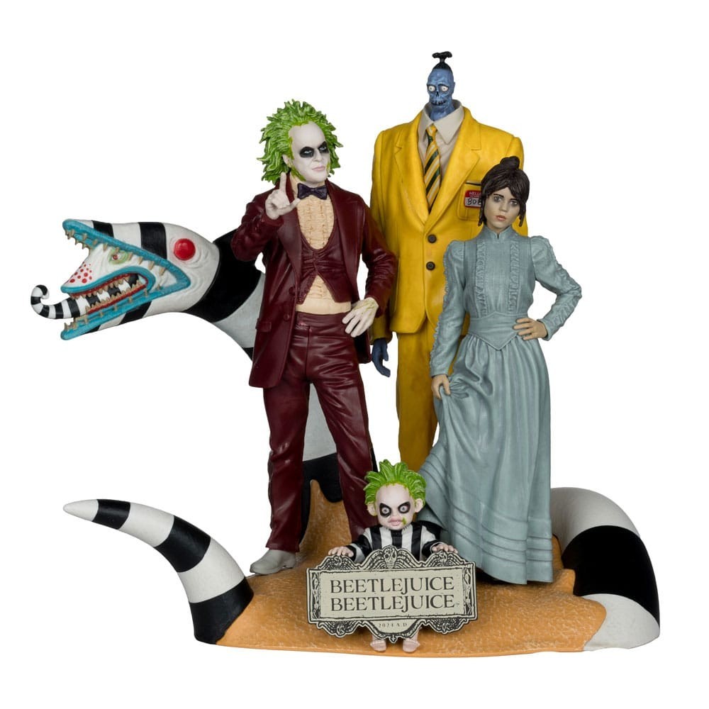 BEETLEJUICE 2 MOVIE MANIACS BEETLEJUICE 4-PACK ACTION FIGURE MC FARLANE