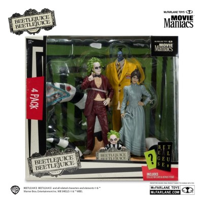 BEETLEJUICE 2 MOVIE MANIACS BEETLEJUICE 4-PACK ACTION FIGURE MC FARLANE