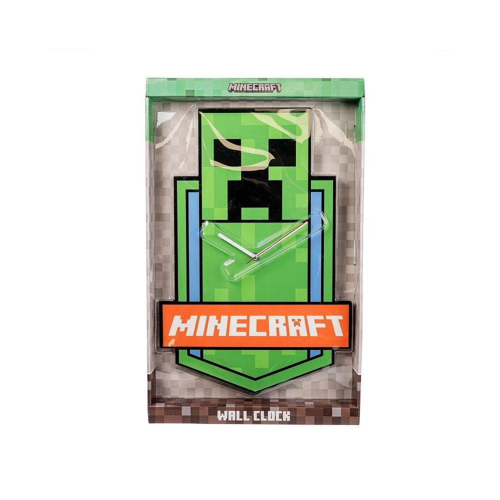 MINECRAFT CREEPER MAXI OROLOGIO DA MURO 50CM KIDS LICENSING