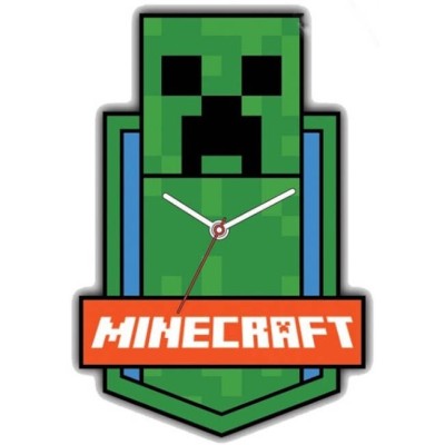 MINECRAFT CREEPER MAXI OROLOGIO DA MURO 50CM KIDS LICENSING