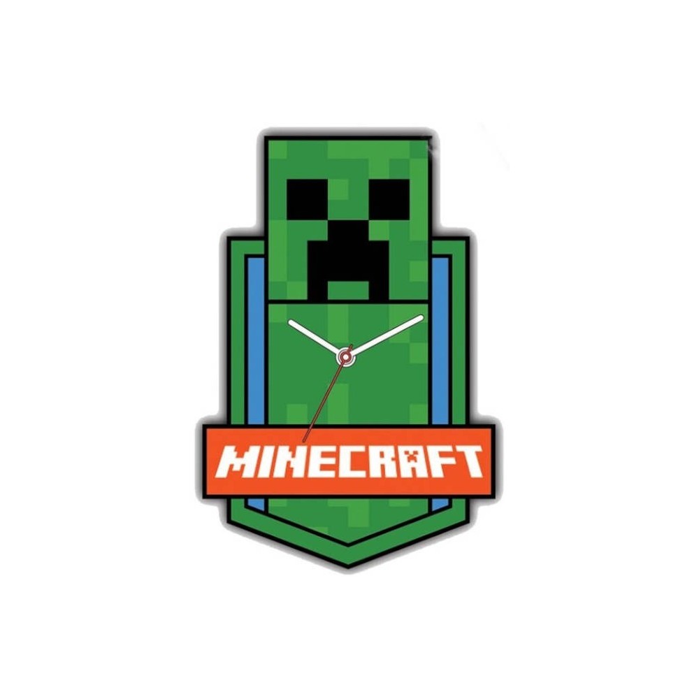 MINECRAFT CREEPER MAXI OROLOGIO DA MURO 50CM KIDS LICENSING
