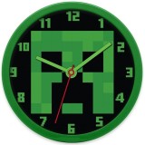 MINECRAFT CREEPER OROLOGIO DA MURO 25CM KIDS LICENSING