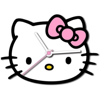 KIDS LICENSING HELLO KITTY LARGE WALL CLOCK 50CM
