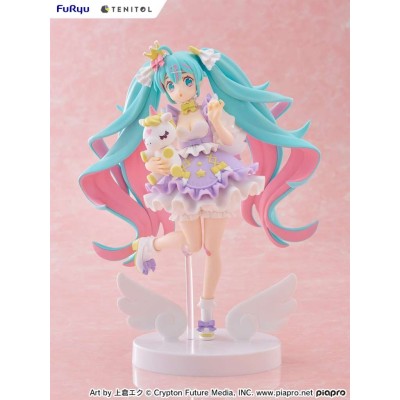 FURYU HATSUNE MIKU YUMEKAWA PRINCESS LAVANDER TENITOL PVC FIGURE STATUE