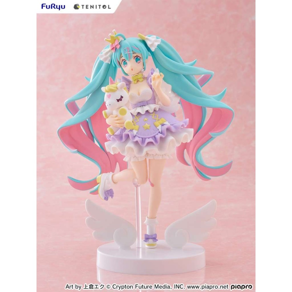 HATSUNE MIKU YUMEKAWA PRINCESS LAVANDER TENITOL FIGURE STATUA FURYU