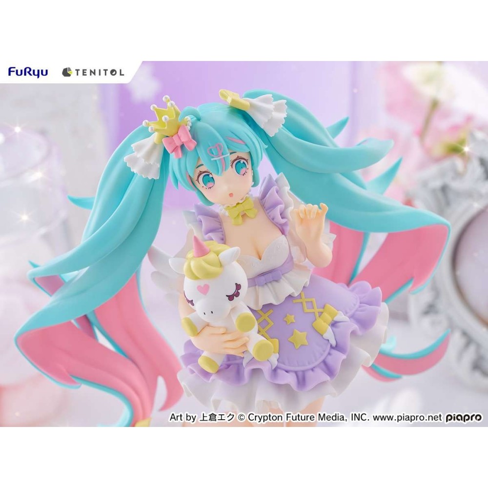 HATSUNE MIKU YUMEKAWA PRINCESS LAVANDER TENITOL FIGURE STATUA FURYU