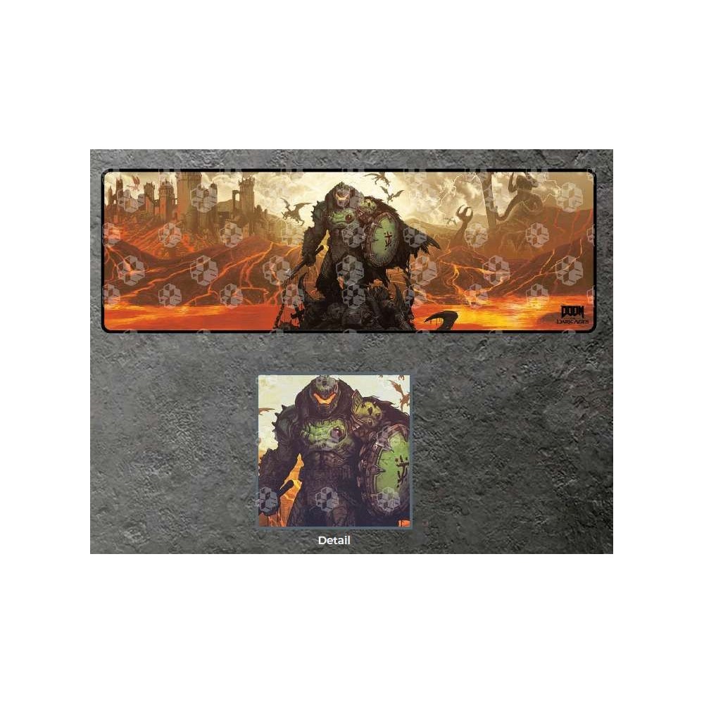 DOOM THE DARK AGES MOUSEMAT SLAYER'S TRIUMPH TAPPETINO MOUSE DEVPLUS