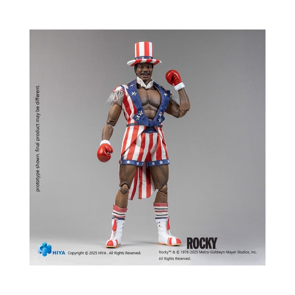 HIYA TOYS ROCKY EXQUISITE SUPER SERIES APOLLO CREED 1/12 SCALE PVC ACTION FIGURE