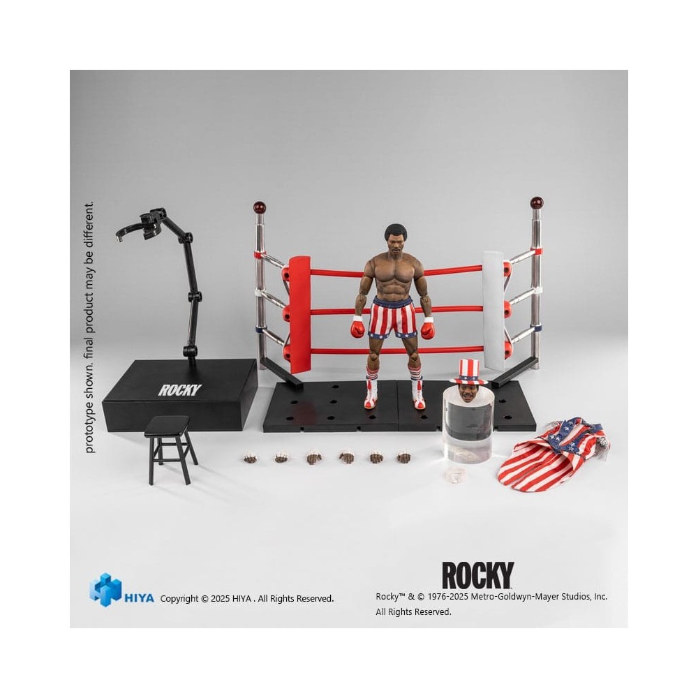 HIYA TOYS ROCKY EXQUISITE SUPER SERIES APOLLO CREED 1/12 SCALE PVC ACTION FIGURE
