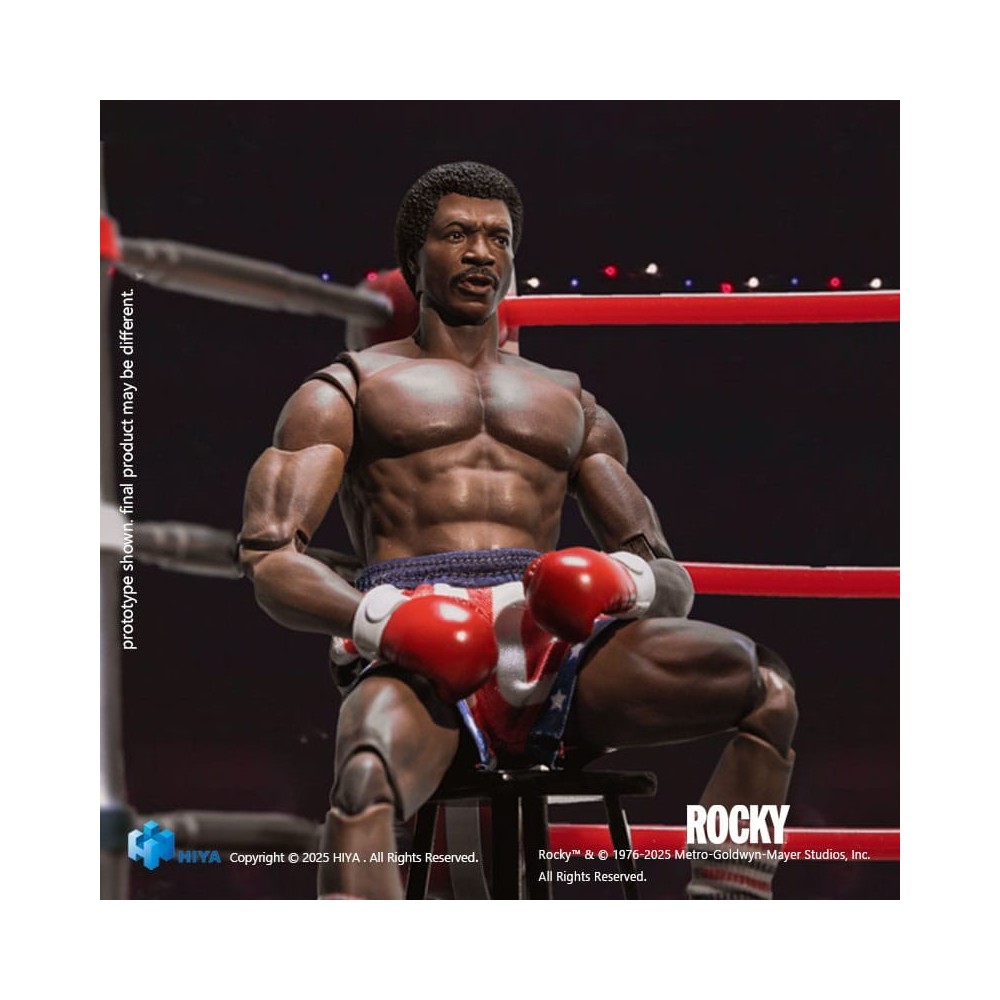 HIYA TOYS ROCKY EXQUISITE SUPER SERIES APOLLO CREED 1/12 SCALE PVC ACTION FIGURE