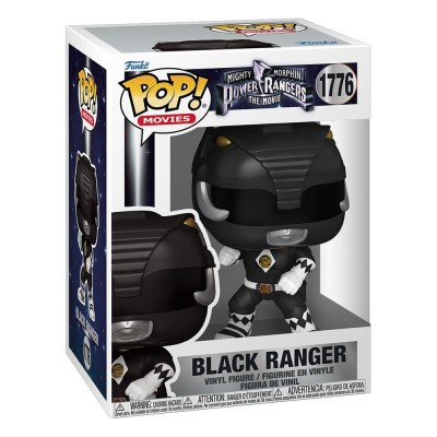 FUNKO FUNKO POP! POWER RANGERS THE MOVIE 1995 BLACK RANGER BOBBLE HEAD FIGURE