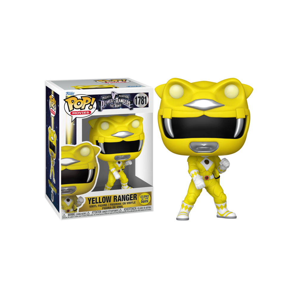 FUNKO FUNKO POP! POWER RANGERS THE MOVIE 1995 YELLOW RANGER GLOW IN THE DARK FIGURE