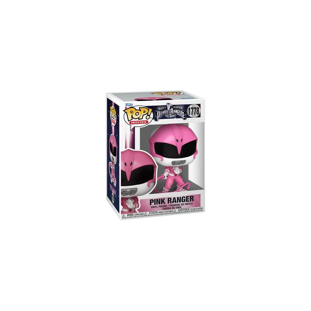 FUNKO FUNKO POP! POWER RANGERS THE MOVIE 1995 PINK RANGER BOBBLE HEAD FIGURE