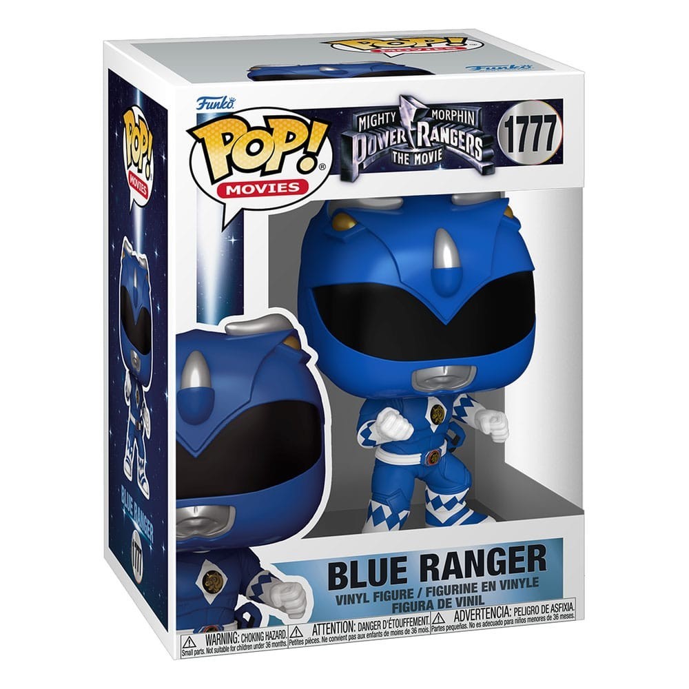 FUNKO FUNKO POP! POWER RANGERS THE MOVIE 1995 BLUE RANGER BOBBLE HEAD FIGURE