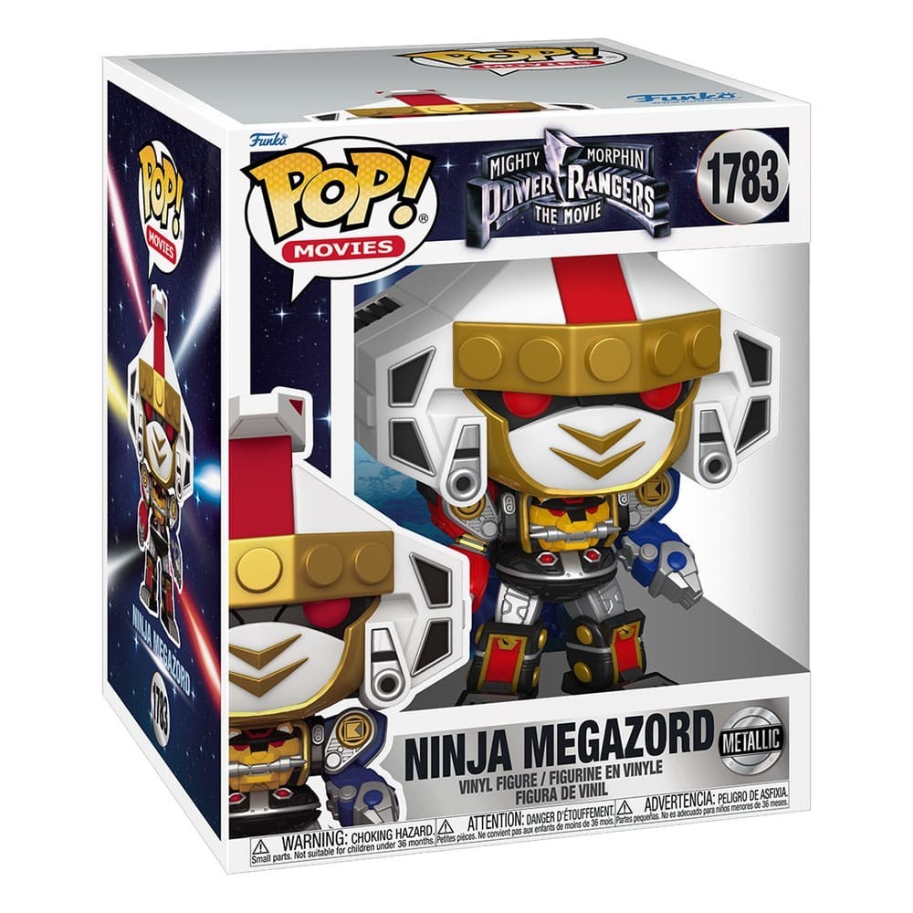 FUNKO FUNKO POP! POWER RANGERS THE MOVIE 1995 NINJA MEGAZORD METALLIC SUPERSIZED FIGURE