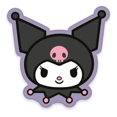 SANRIO KUROMI FACE CUSCINO 36CM HERDING