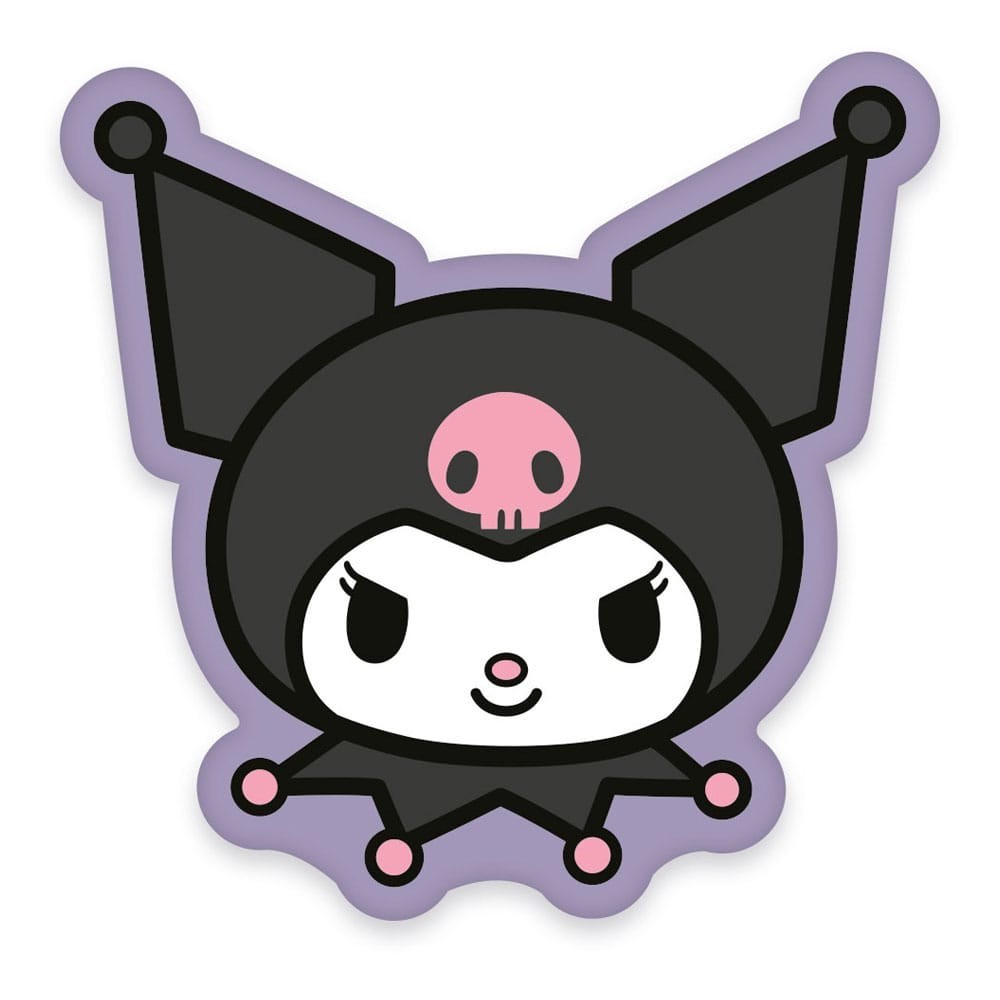 SANRIO KUROMI FACE CUSCINO 36CM HERDING